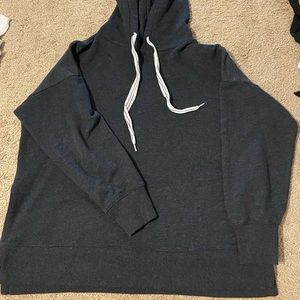Aerie oversized gray hooded sweatshirt